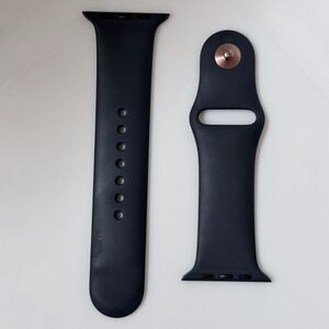 Genuine Apple Watch Sport Band 42mm S/M Rose Gold Pin Dark Navy Black